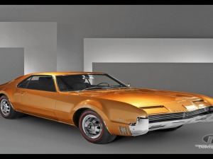 Oldsmobile Toronado of Jay Leno old golden beauty